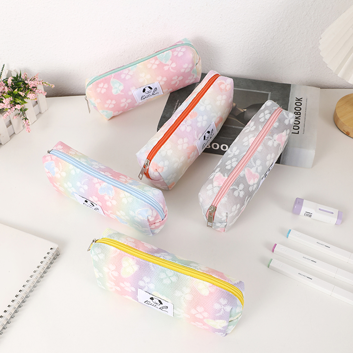 Stationery Office And School Supply Stores - Fashion gradient single-layer pencil case, designed