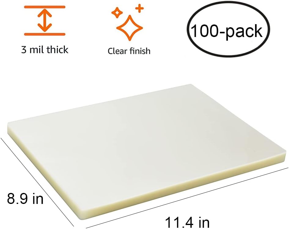 Thermal Laminating Pouches 8.9 - Document Laminator Pouch review and price