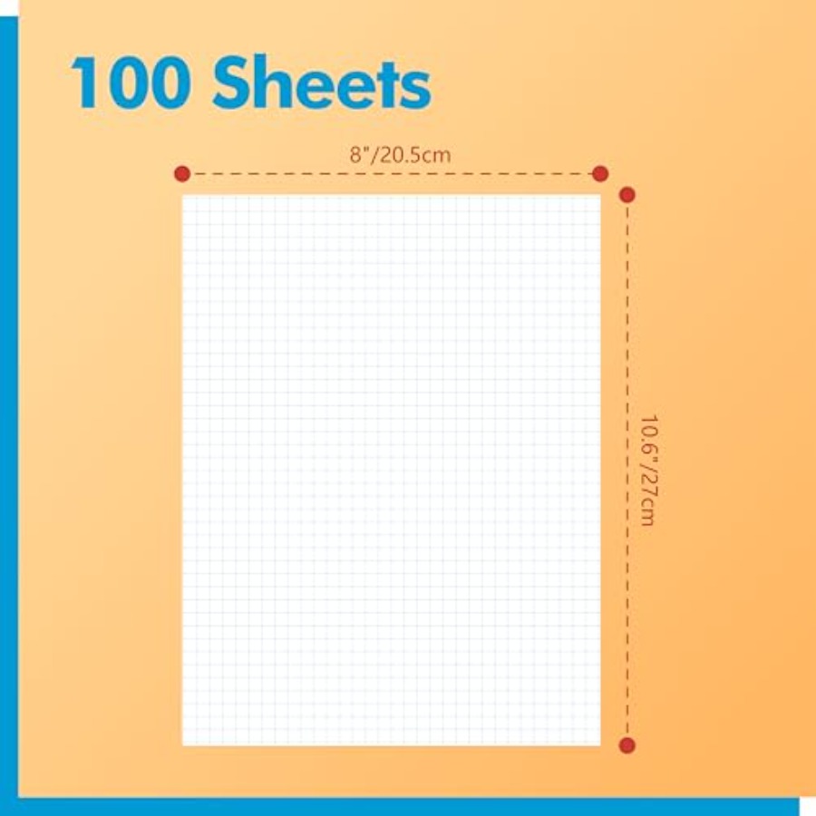 100 Sheets Graph Paper Double- - Graph Paper Pad review and price