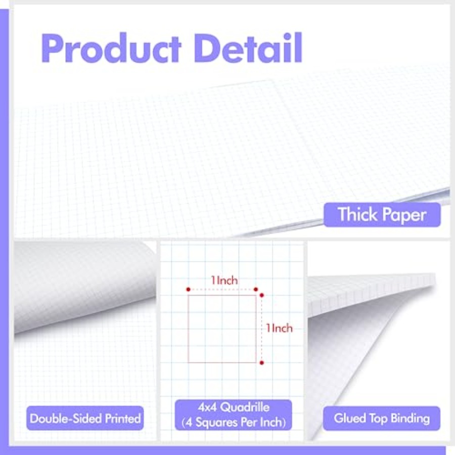 100 Sheets Graph Paper Double- - Graph Paper Pad review and price