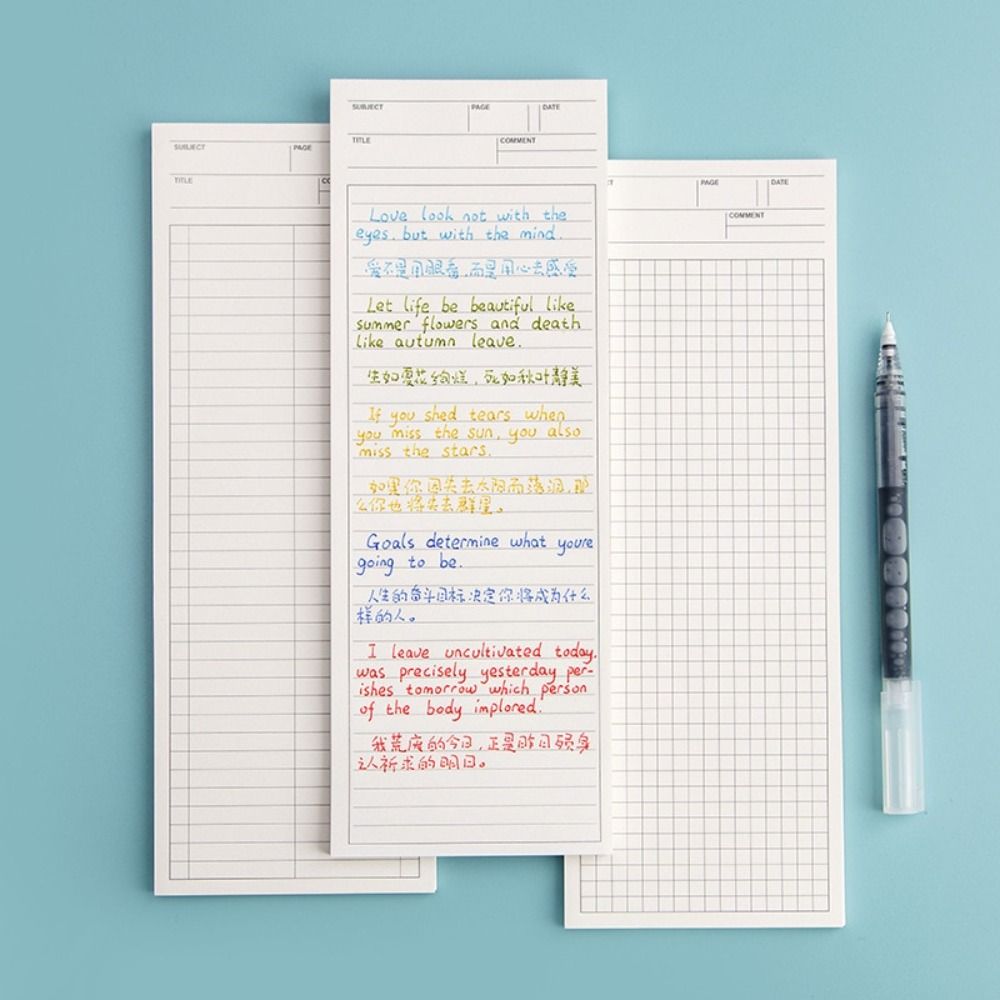 Simple Non-sticky Long Notepad - Graph Paper Pad review and price