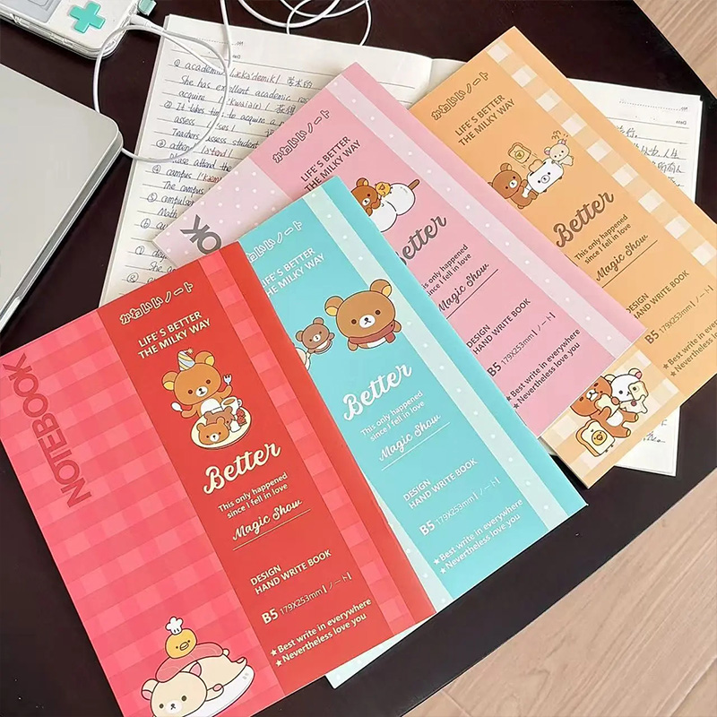 New Retro Cute Rilakkuma B5 Si - Stationery Office review and price