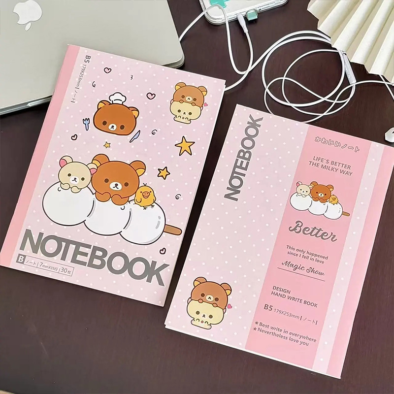 New Retro Cute Rilakkuma B5 Si - Stationery Office review and price