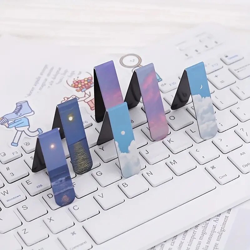 2Pcs/Set Landscape Themed Magn - Paperclip Magnetic Set review and price