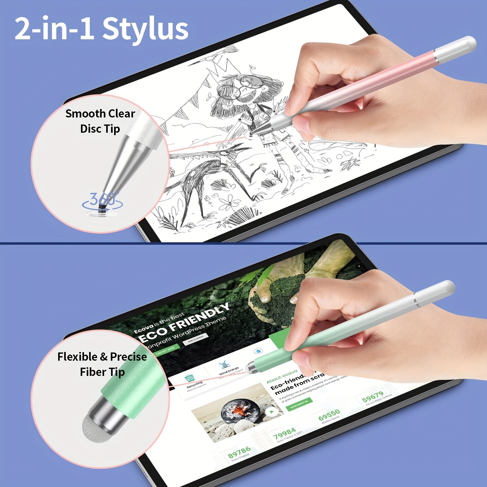 2 in 1 Universal Stylus Pen fo - Sticky Note Cube review and price