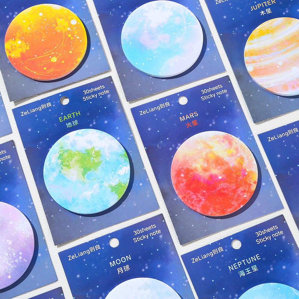 Moon Earth Sticky Notes Cute F - Sticky Note Cube review and price