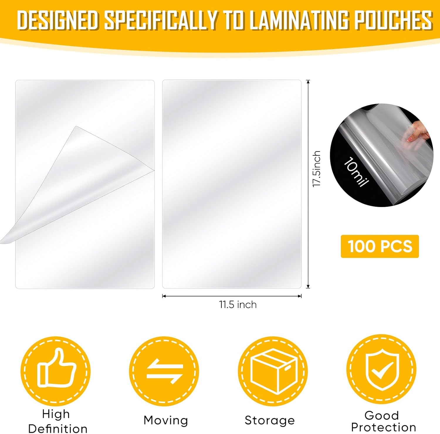 100 Pcs 10 Mil Thermal Laminat - Document Laminator Pouch review and price