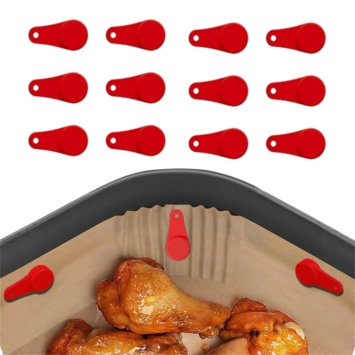 Set Of 12 Magnetic Silicone Bu - Paperclip Magnetic Set review and price