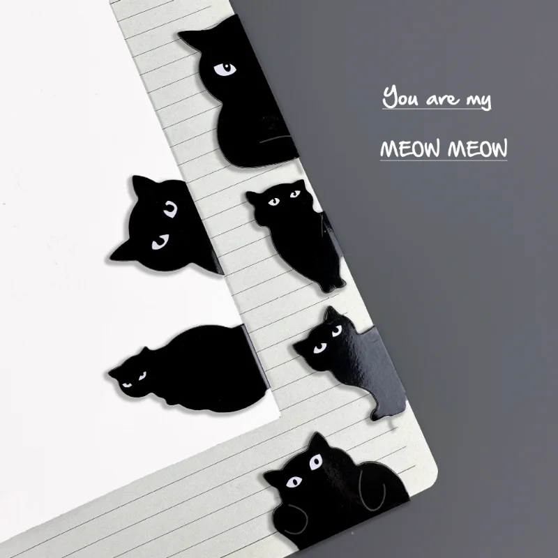 6 Pcs/set Cute Cat Magnet Book - Paperclip Magnetic Set review and price