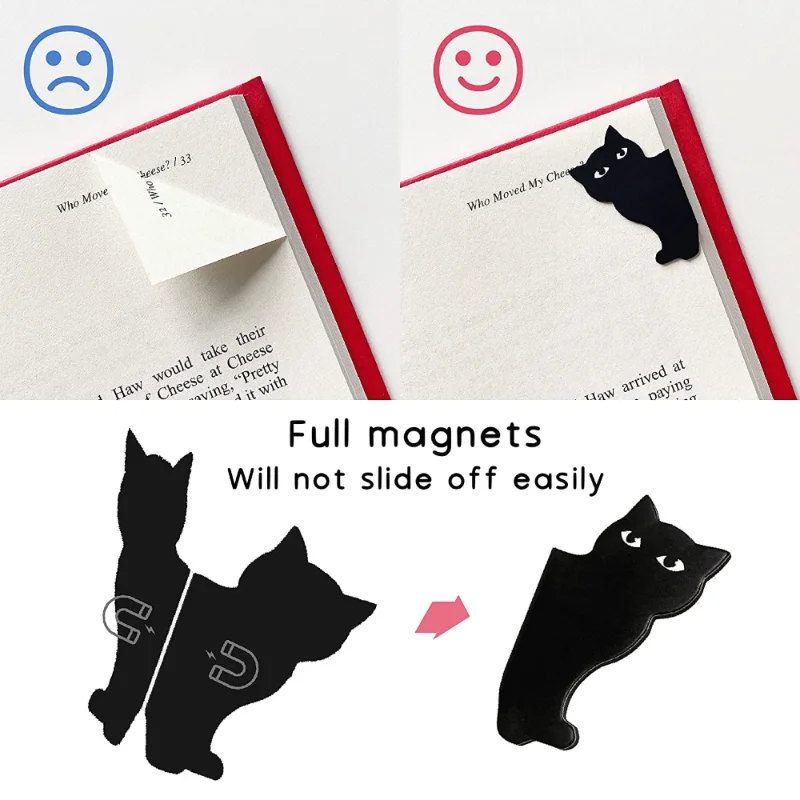 6 Pcs/set Cute Cat Magnet Book - Paperclip Magnetic Set review and price