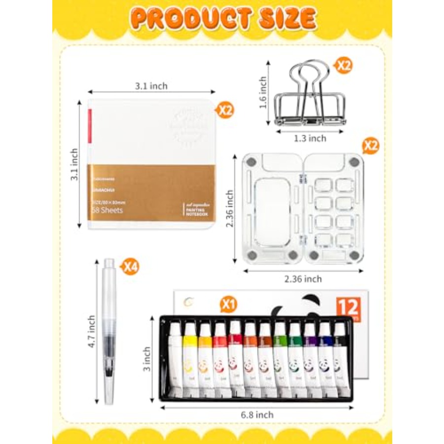 Mini Watercolor Paint Set Trav - Paperclip Magnetic Set review and price