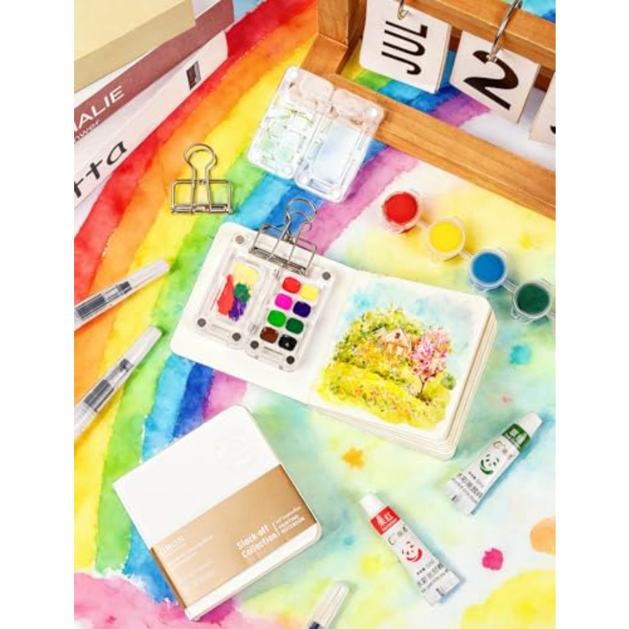Mini Watercolor Paint Set Trav - Paperclip Magnetic Set review and price