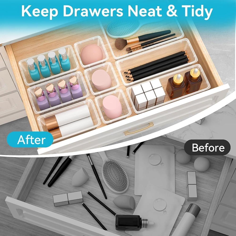 12 PCS Drawer Organizer Set, 4 - Stationery Office review and price