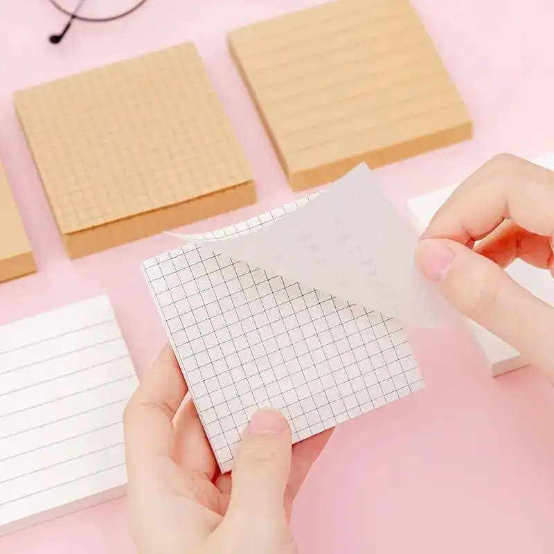 3 Packs Kraft Paper Sticky Not - Graph Paper Pad review and price