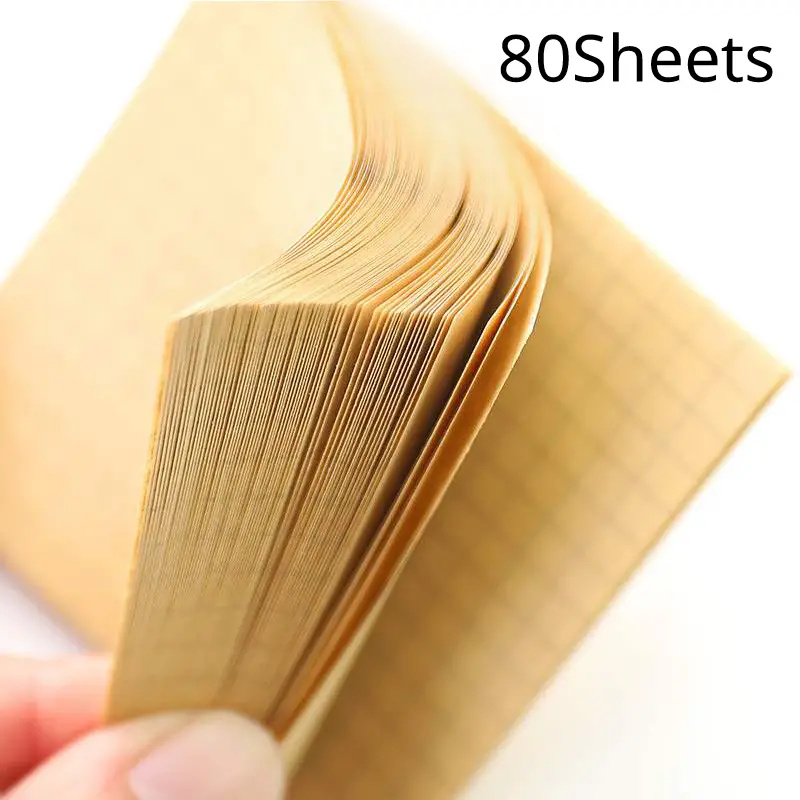 3 Packs Kraft Paper Sticky Not - Graph Paper Pad review and price
