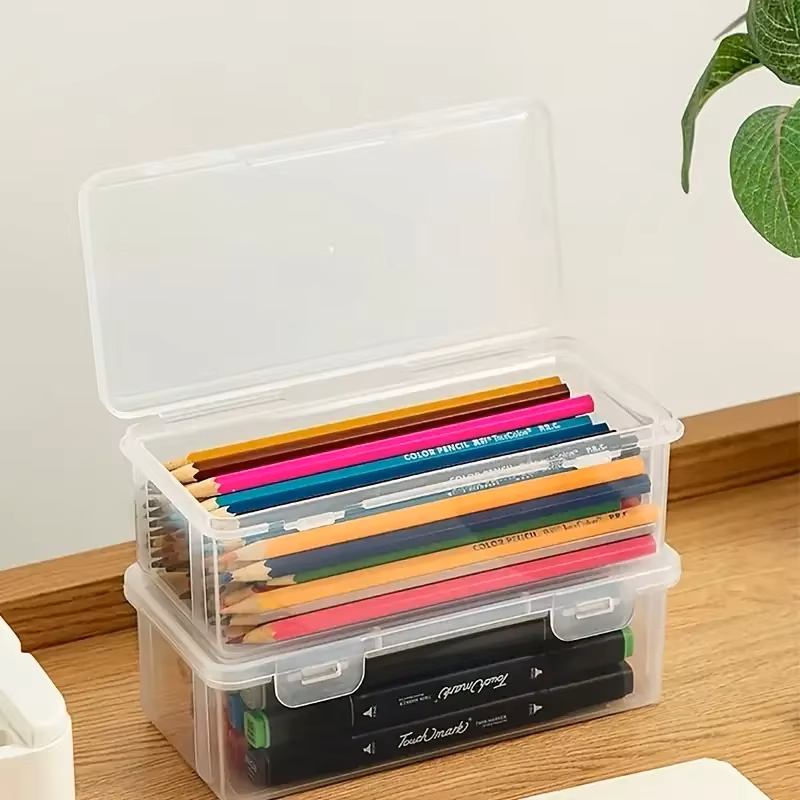 4 large transparent PP storage - Stationery Office Supply Store review and price