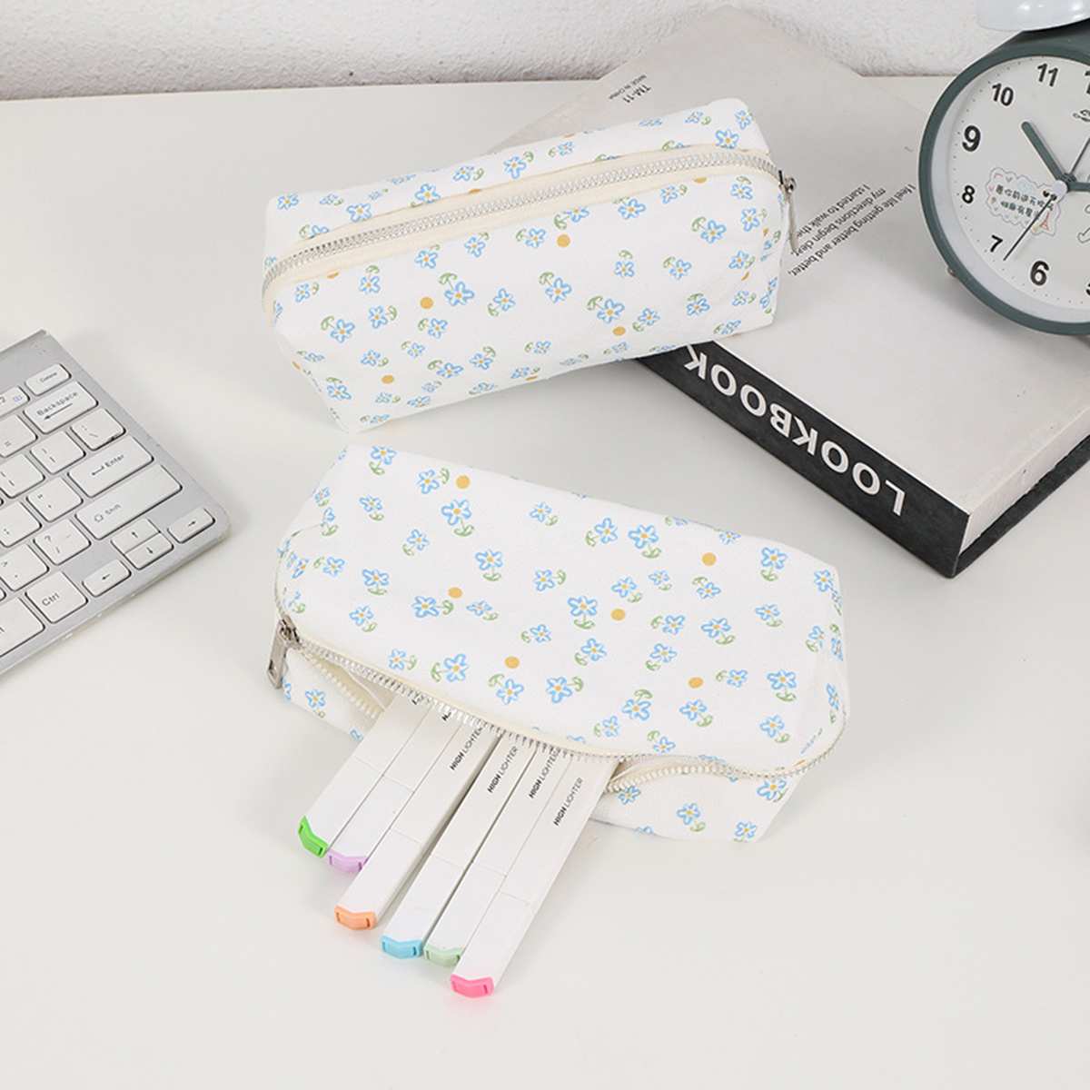 Simple floral printed pencil c - Stationery Office And School Supply Stores review and price